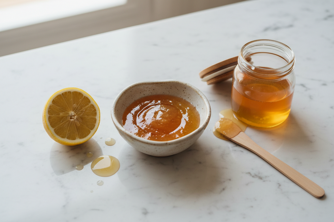 Evde sadece şeker ve limonla yapılan doğal ağda (sugaring) tarifi.