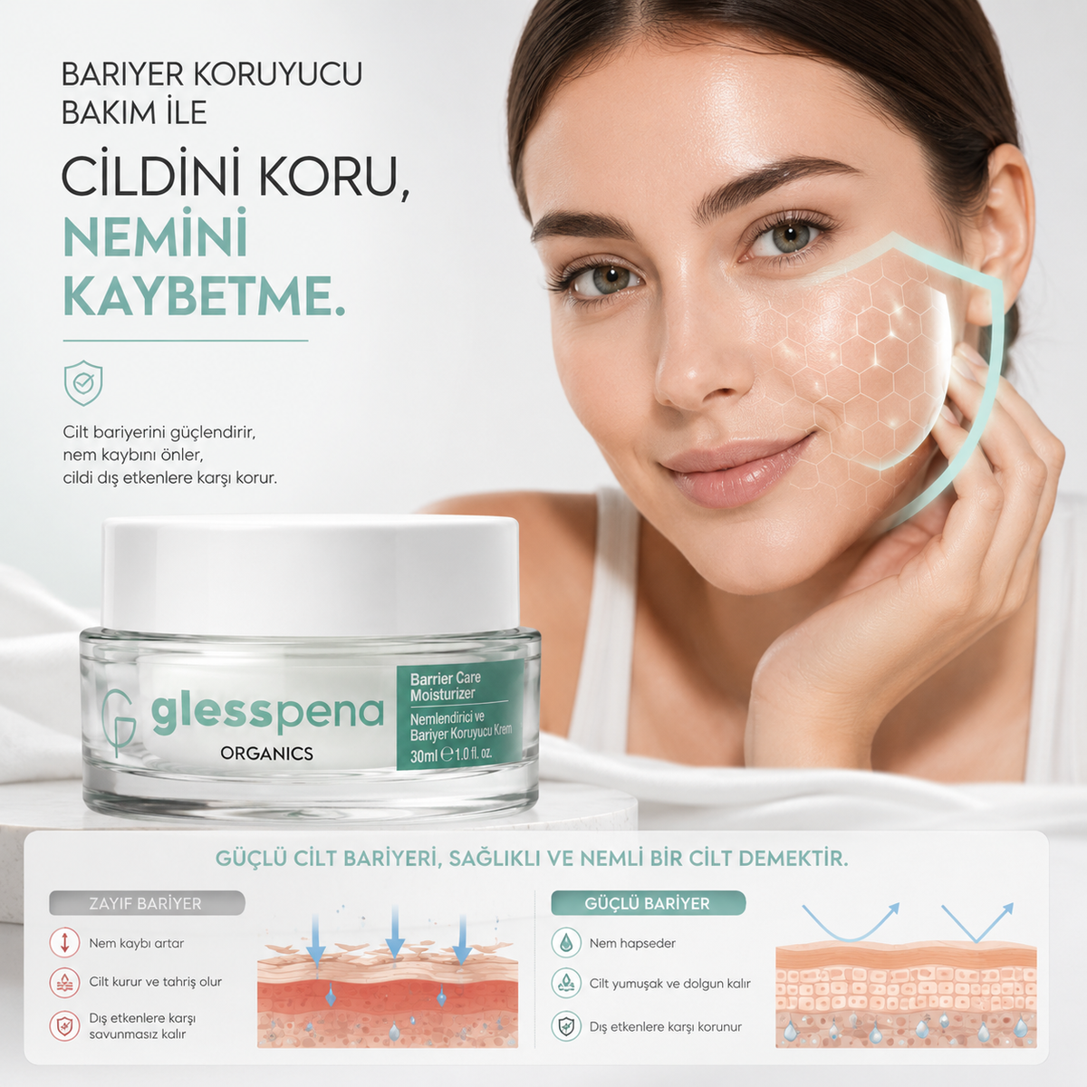Bariyer Koruyucu Nemlendirici Krem