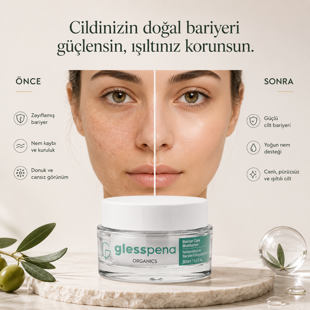 Bariyer Koruyucu Nemlendirici Krem