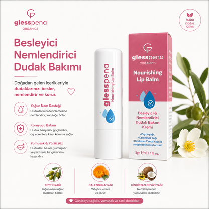 Doğal Dudak Kremi Besleyici ve Nemlendirici Lip Balm