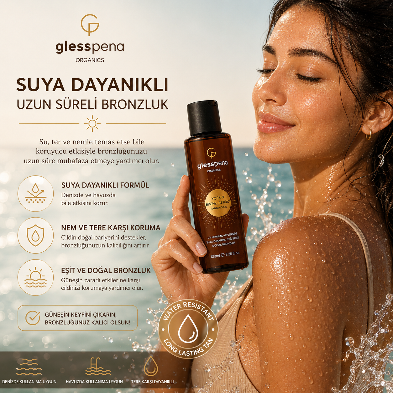 Yoğun Bronzlaştırıcı Tanning Oil 100 ml