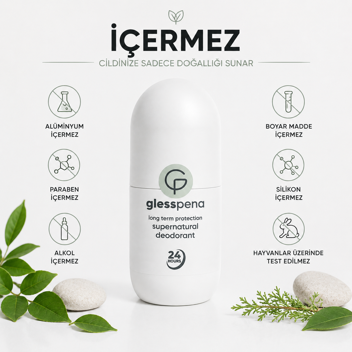 Doğal İçerikli Erkek Roll-On Deodorant