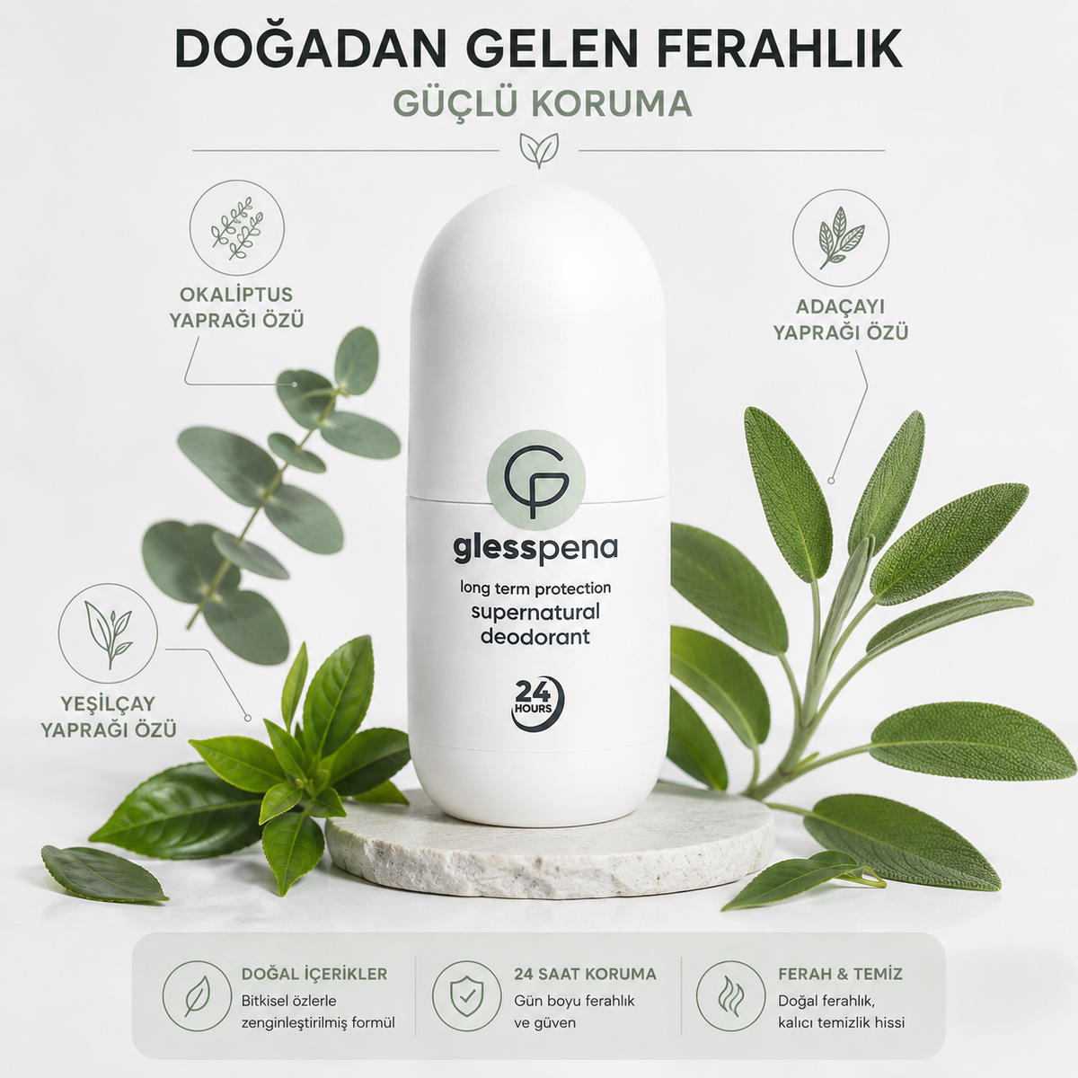 Doğal İçerikli Erkek Roll-On Deodorant