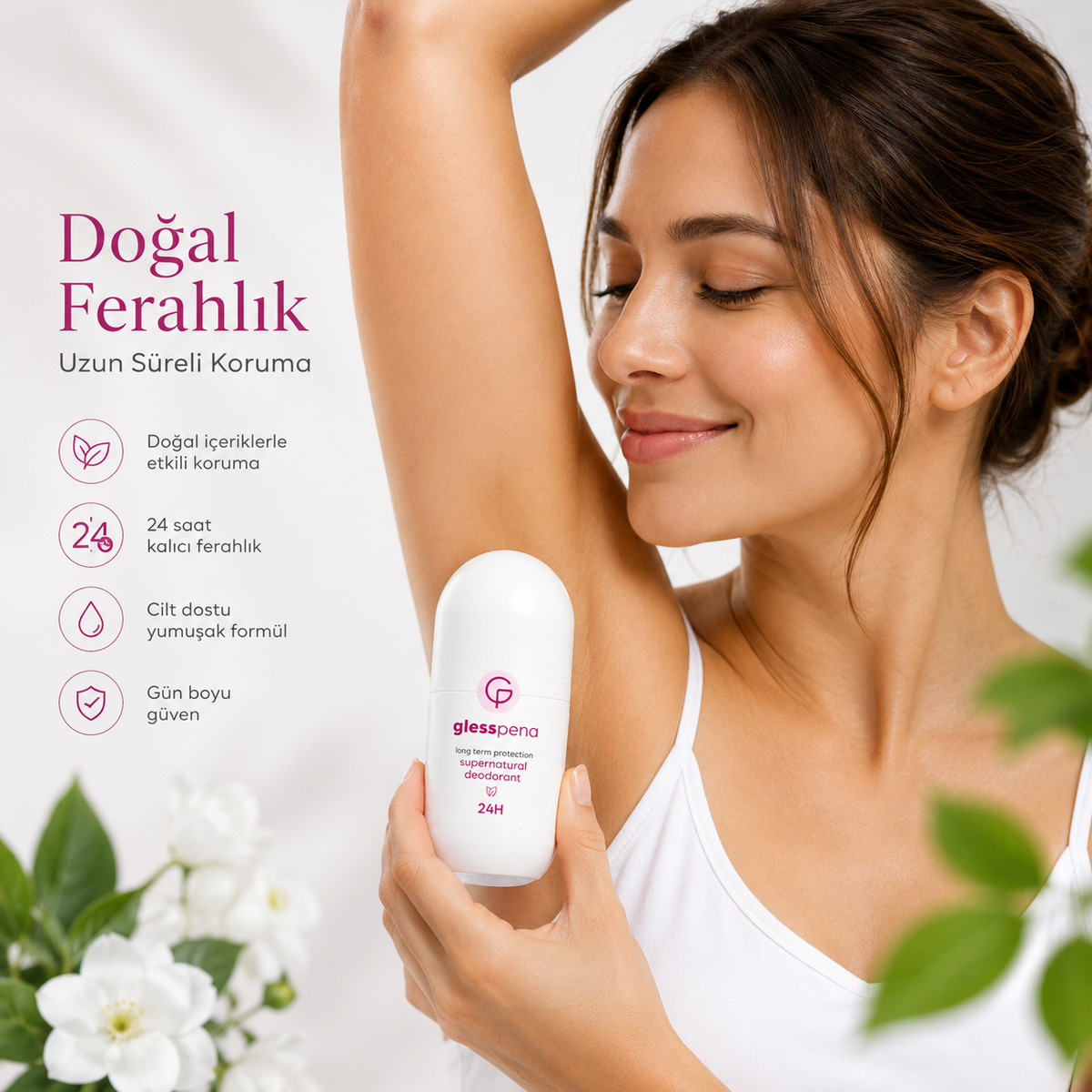 Doğal İçerikli Kadın Roll-On Deodorant