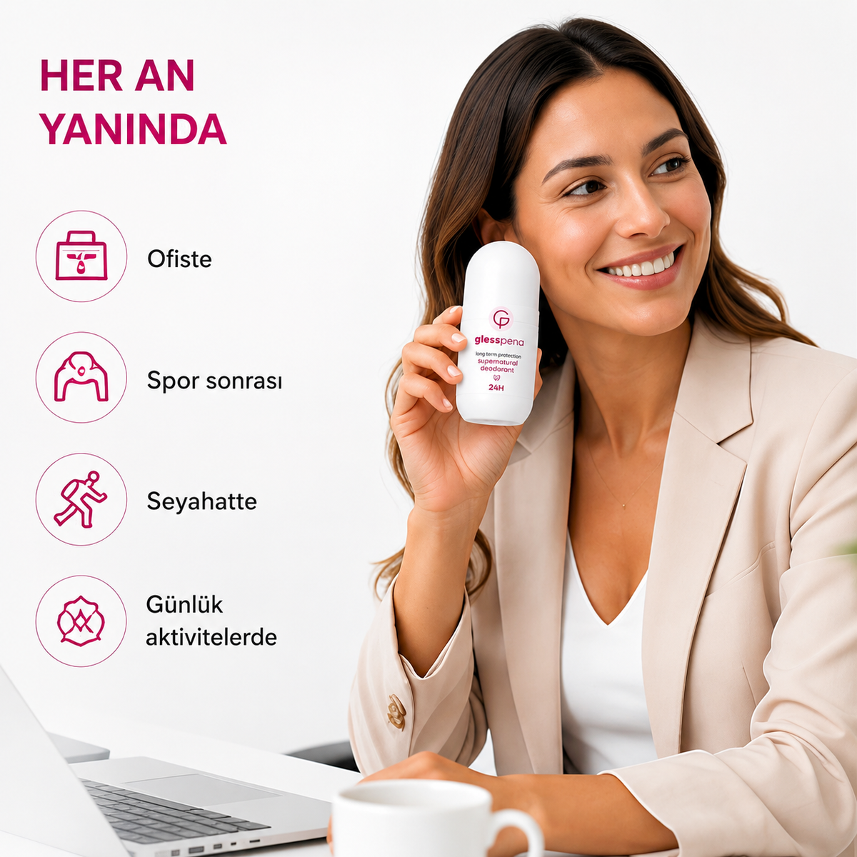 Doğal İçerikli Kadın Roll-On Deodorant