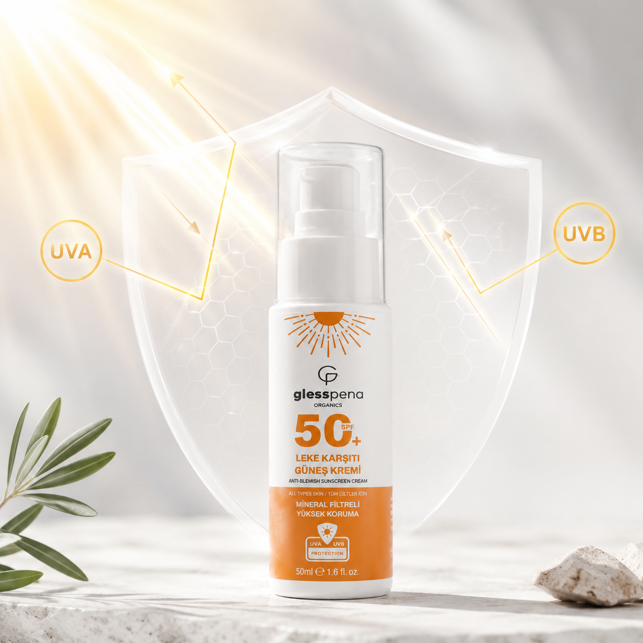 SPF 50+ Mineral Güneş Kremi 50 ml