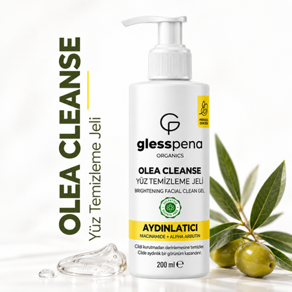 Olea Cleanse Aydınlatıcı Yüz Temizleme Jeli 200 ml – Niacinamide & Alpha Arbutin